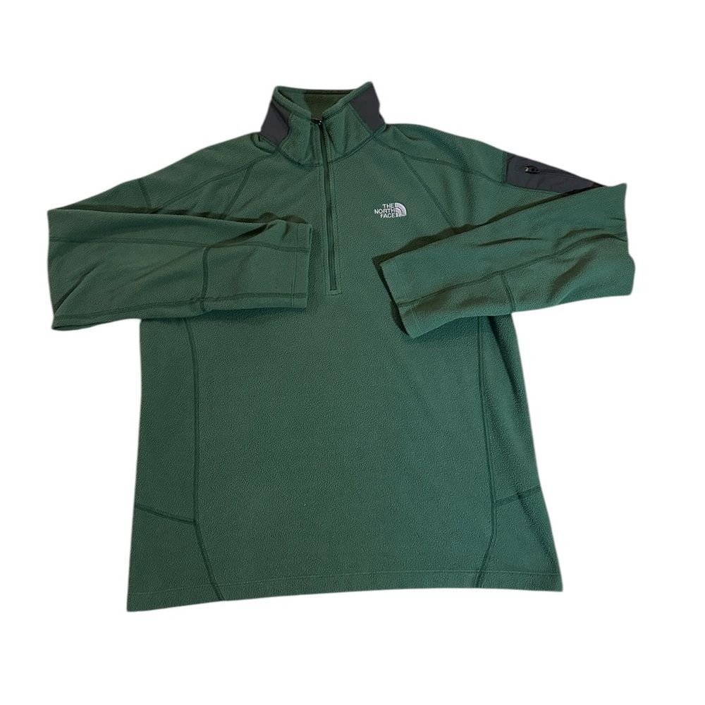 Men’s The North Face Fleece Quarter Zip Sweatshirt Size Medium Colors Gr…